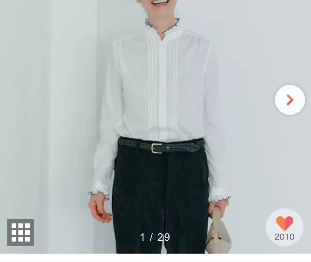 SINME スカラエンブロイダリーシャツ