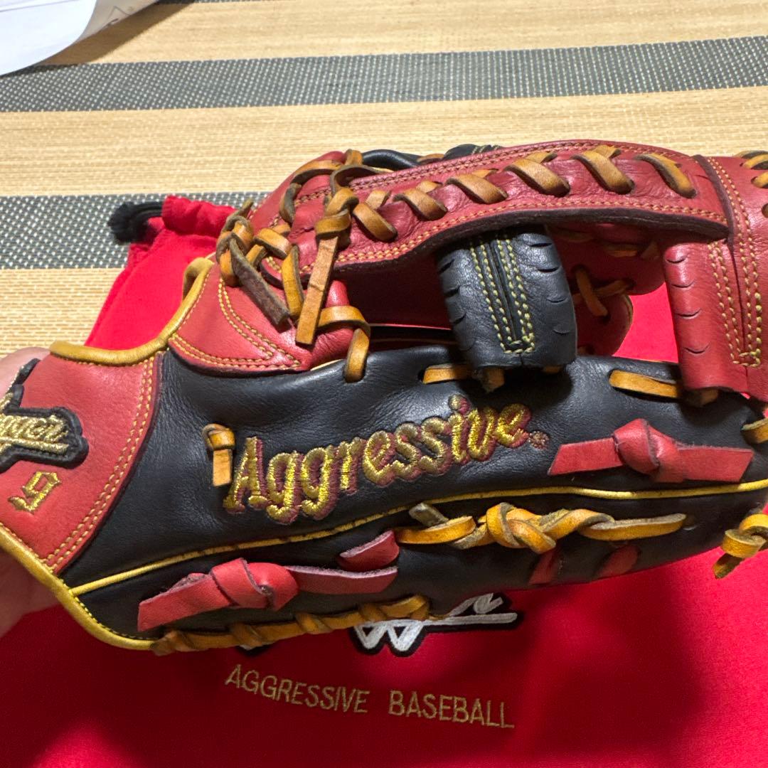 【最終】湯揉み型付済 久保田スラッガー L7内野手用オーダーグラブ