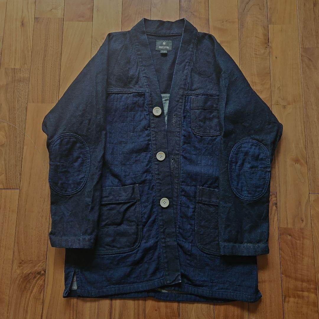 スノーピーク　どてら　藍染　インディゴ　 カーディガン風ジャケット