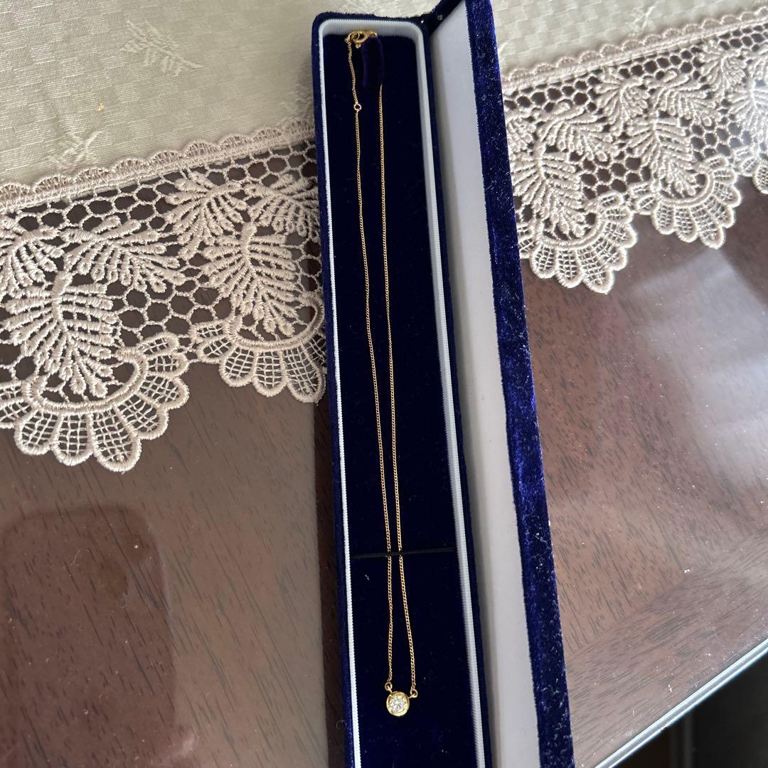 ゴールドシンプルチェーンネックレス最終価格 もこたん