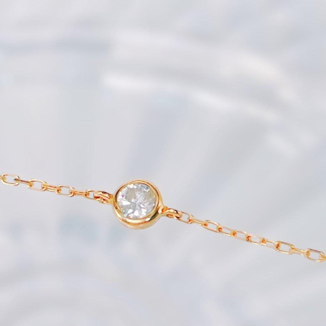 ましろ様:::K18 ネックレス ローズクォーツ ハート ダイヤモンド　バレンタ