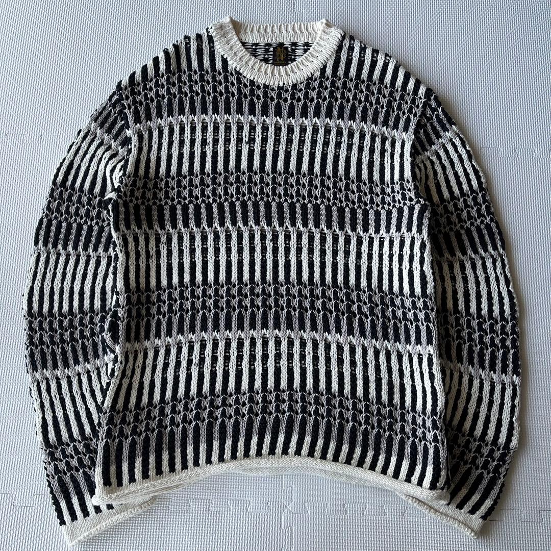 美品 BATONER 23SS MIX YARN CREWNECK 3 春夏 綿