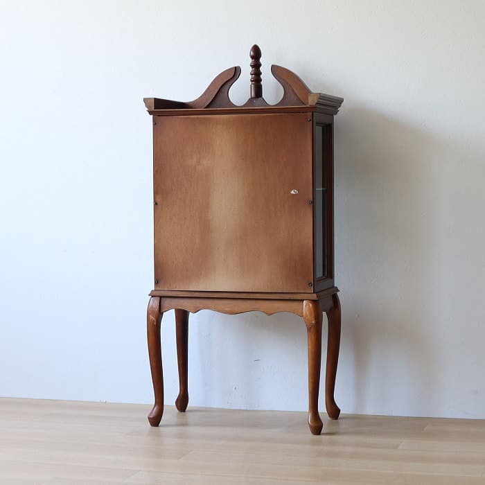 アンティーク 猫足 ガラスキャビネット 飾り棚 コレクションボード