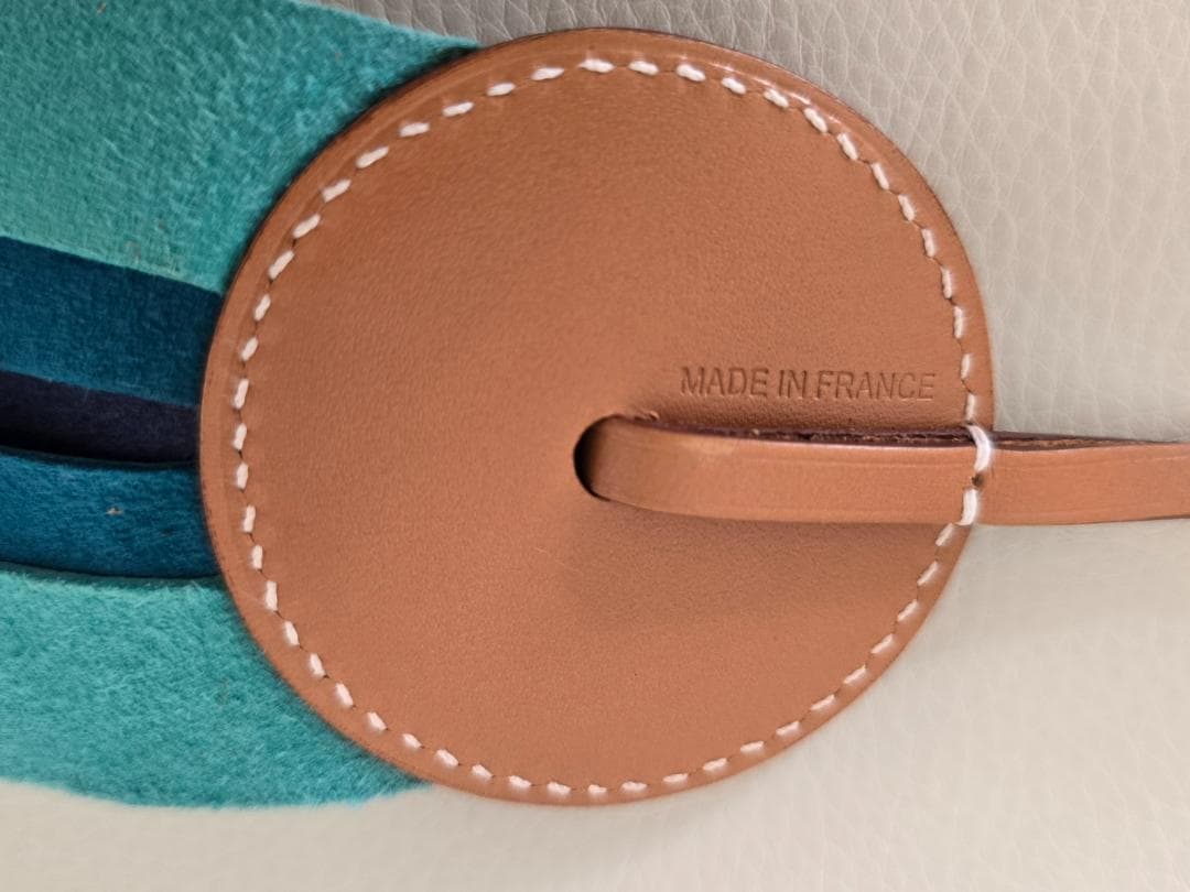 HERMES チャーム パドック フロット 勲章 ブルー グリーン