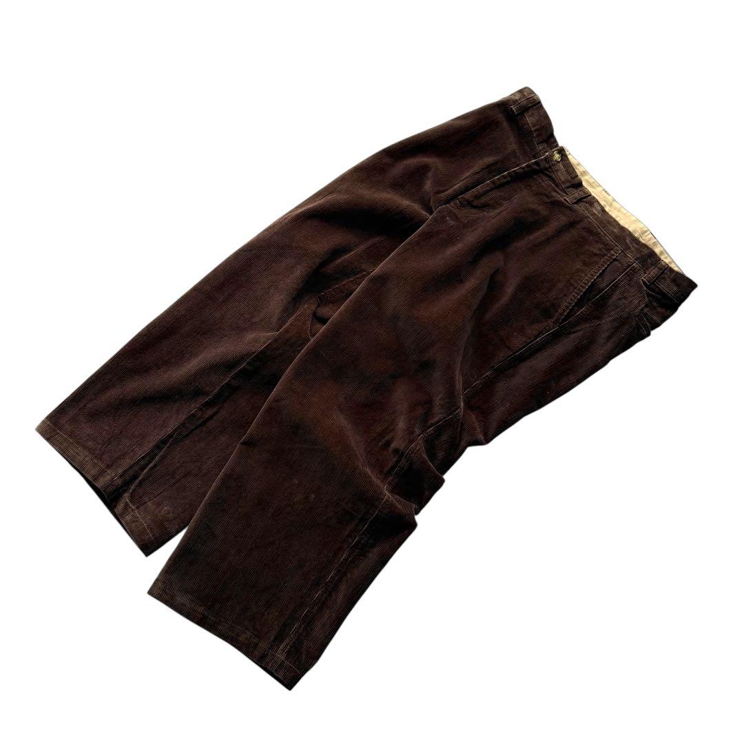 エルエルビーン ワイドコーデュロイパンツ バギーフィット ビンテージ ブラウン