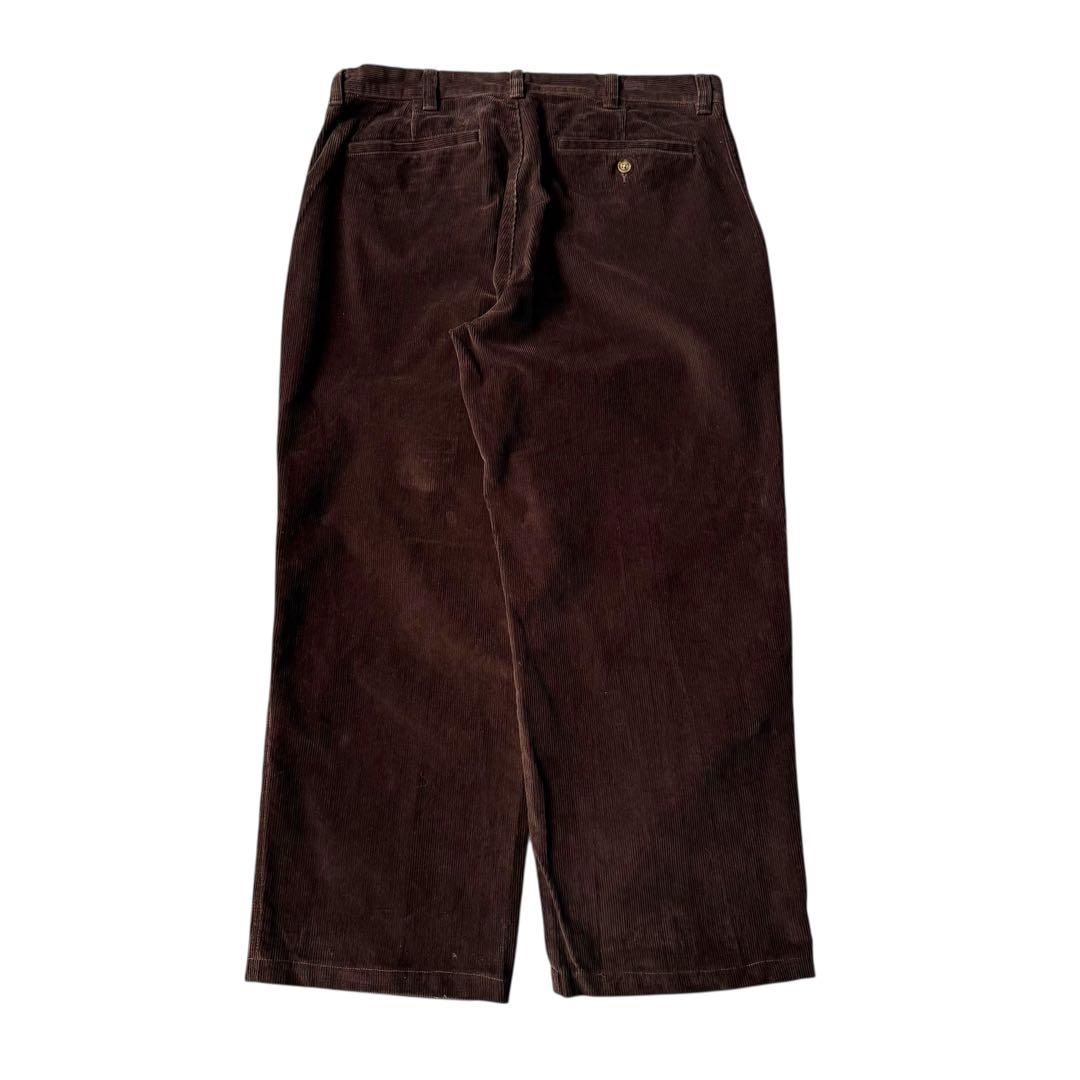 エルエルビーン ワイドコーデュロイパンツ バギーフィット ビンテージ ブラウン