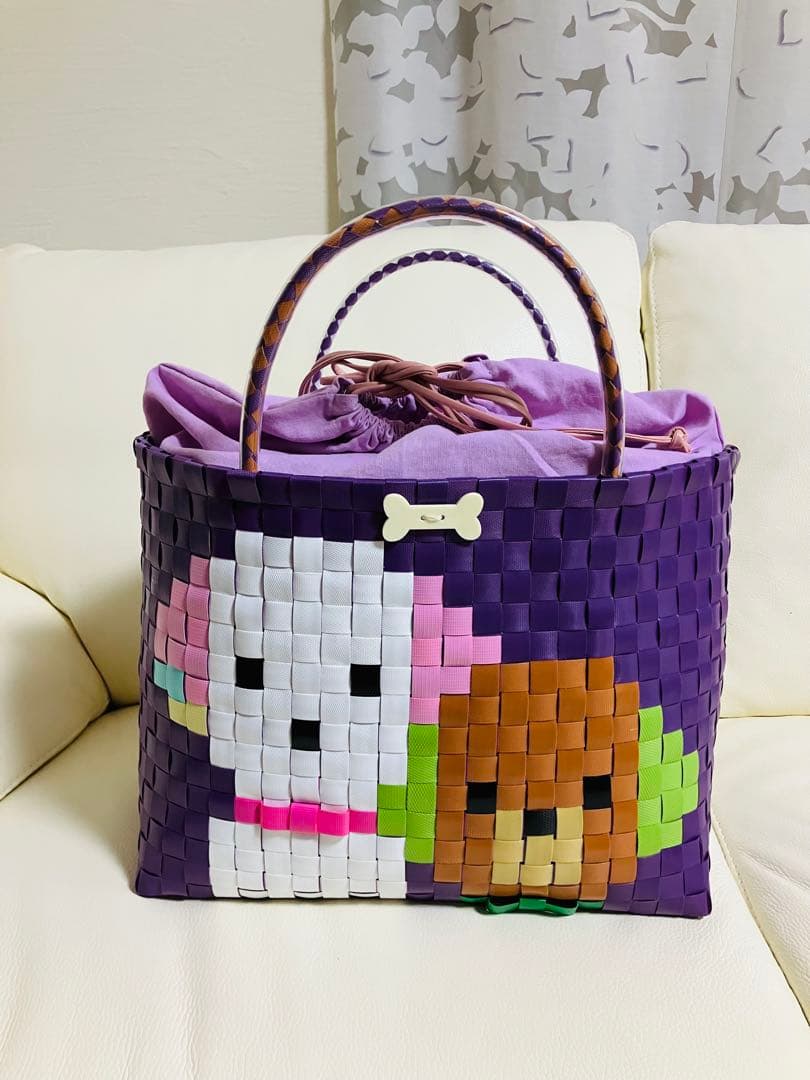 (^^)☆(^-^)わんこふとお散歩カゴバッグB4サイズ2個