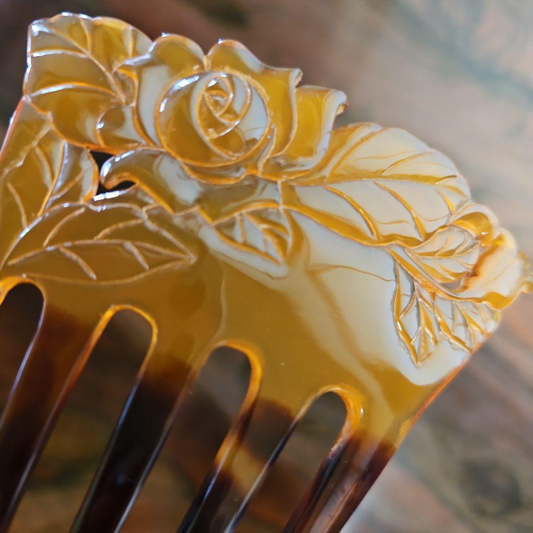 本べっ甲かんざし。