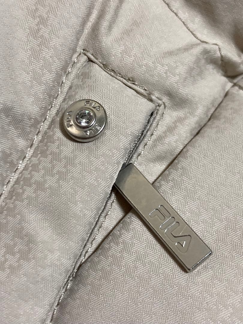 FILAフィラ/ダウンスキーウェア/ベージュ/Lサイズ