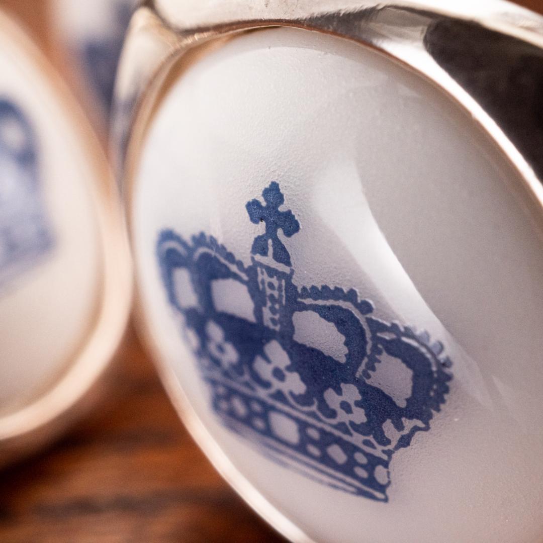 王室御用達ジョージジェンセン×ロイヤルコペンハーゲン カフリンクスとネクタイピン