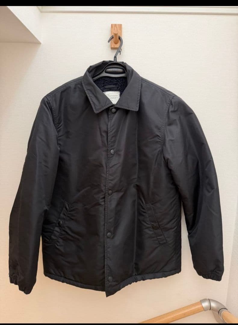 TMT ブラック ナイロンジャケット　Ｌサイズ　黒　裏ボア