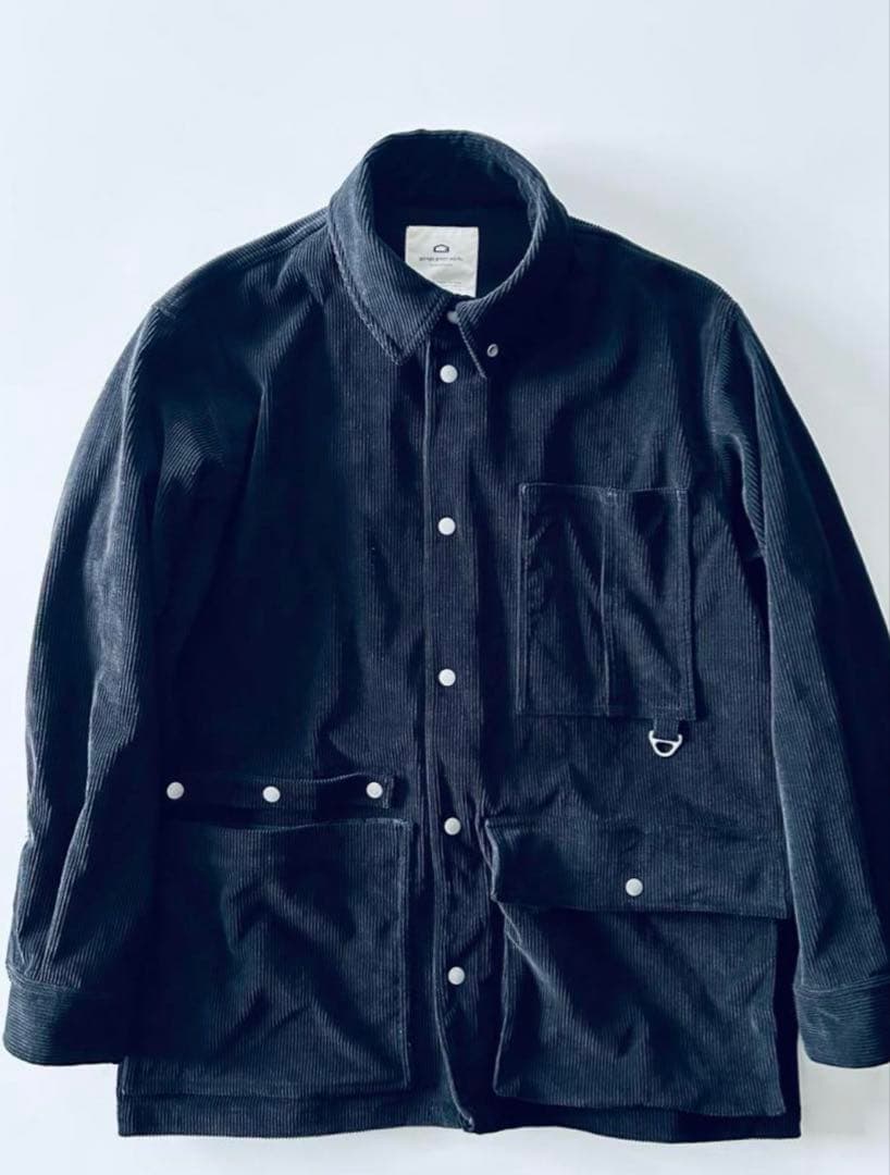 garage green works コーデュロイカバーオール 黒