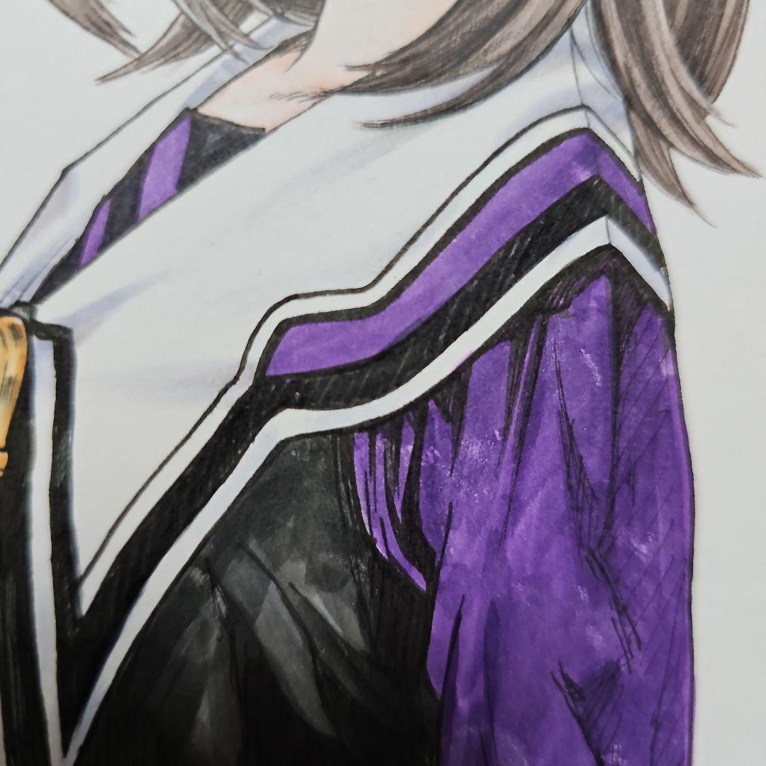 I\"sアイズ 葦月伊織 カラーイラスト 直筆サイン色紙