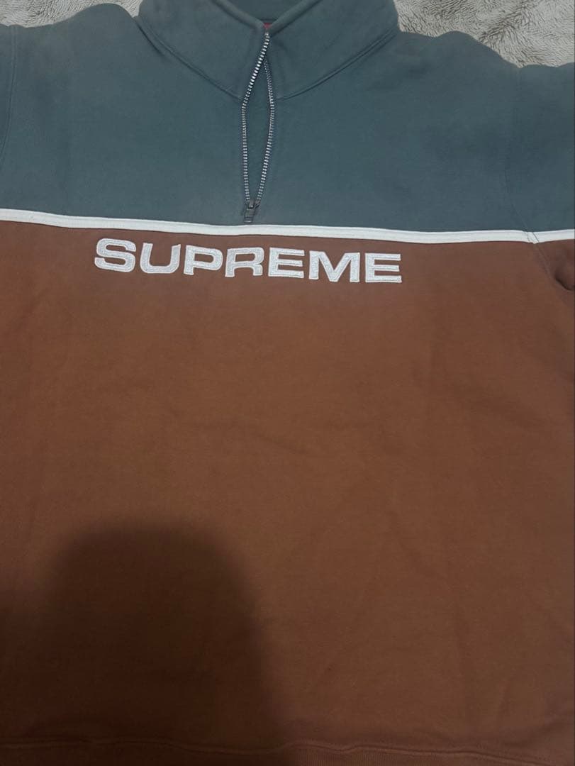 Supreme ハーフジップスウェット
