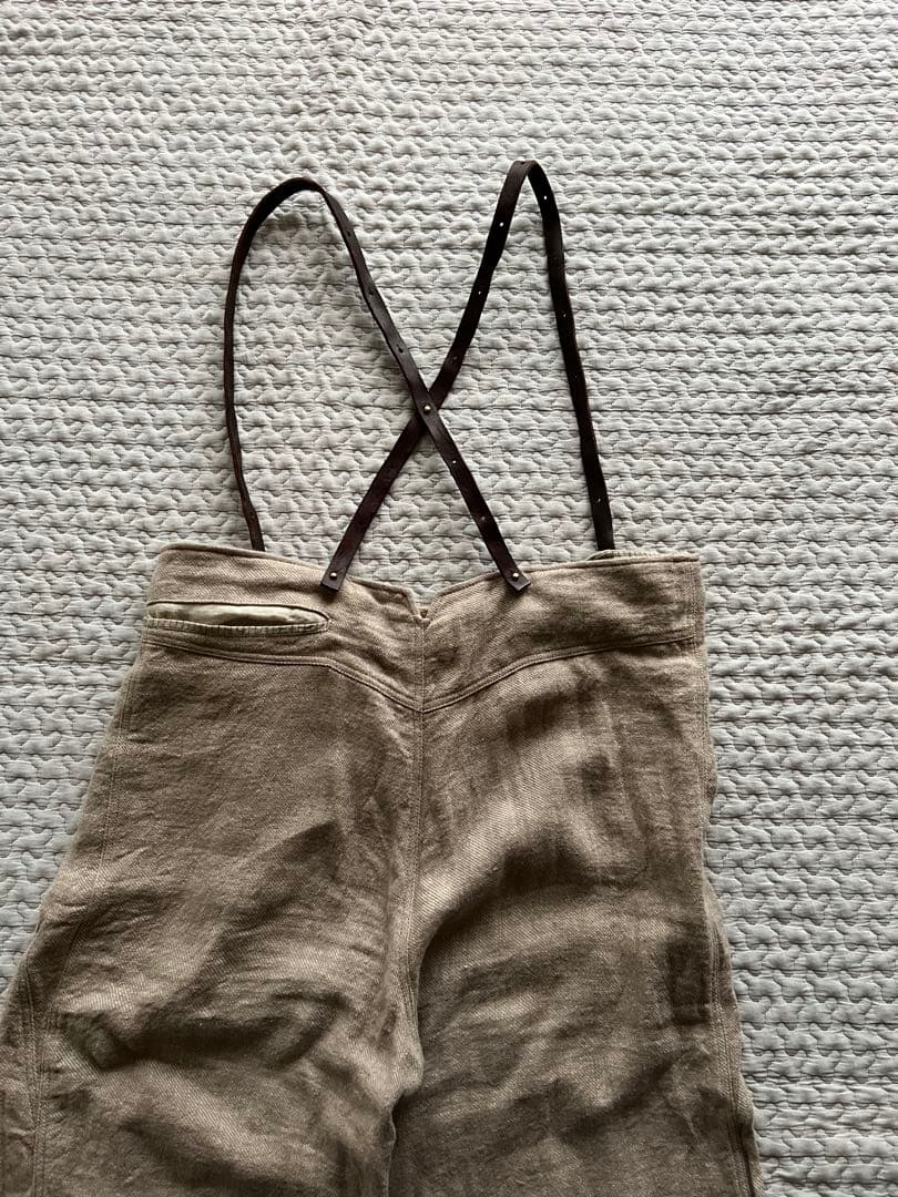 emic:etic サスペンダーパンツ リネン　サイズ2