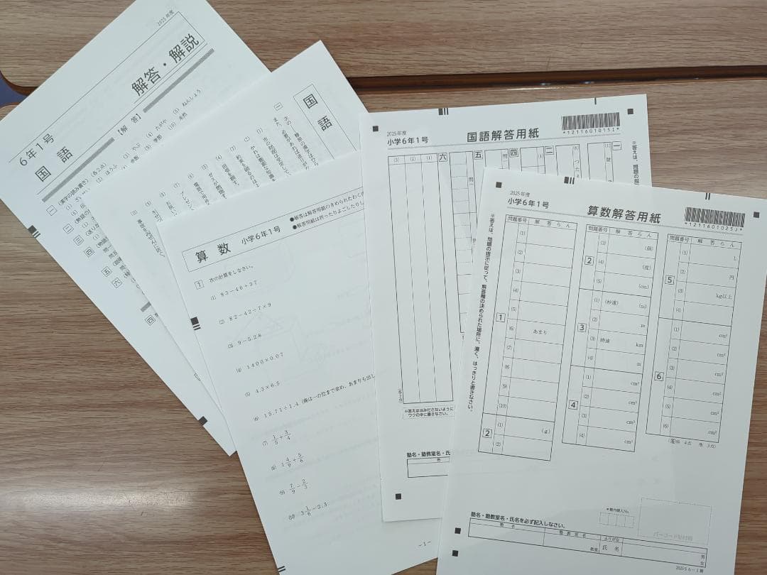 在庫ラスト!セール! 進研テスト 2025年度 6年 1号 進学研究会