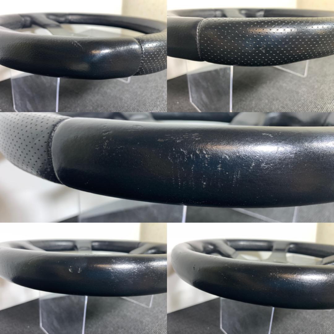 モモ RACE レース レザーステアリング 32パイ 2007年7月製造 当時物