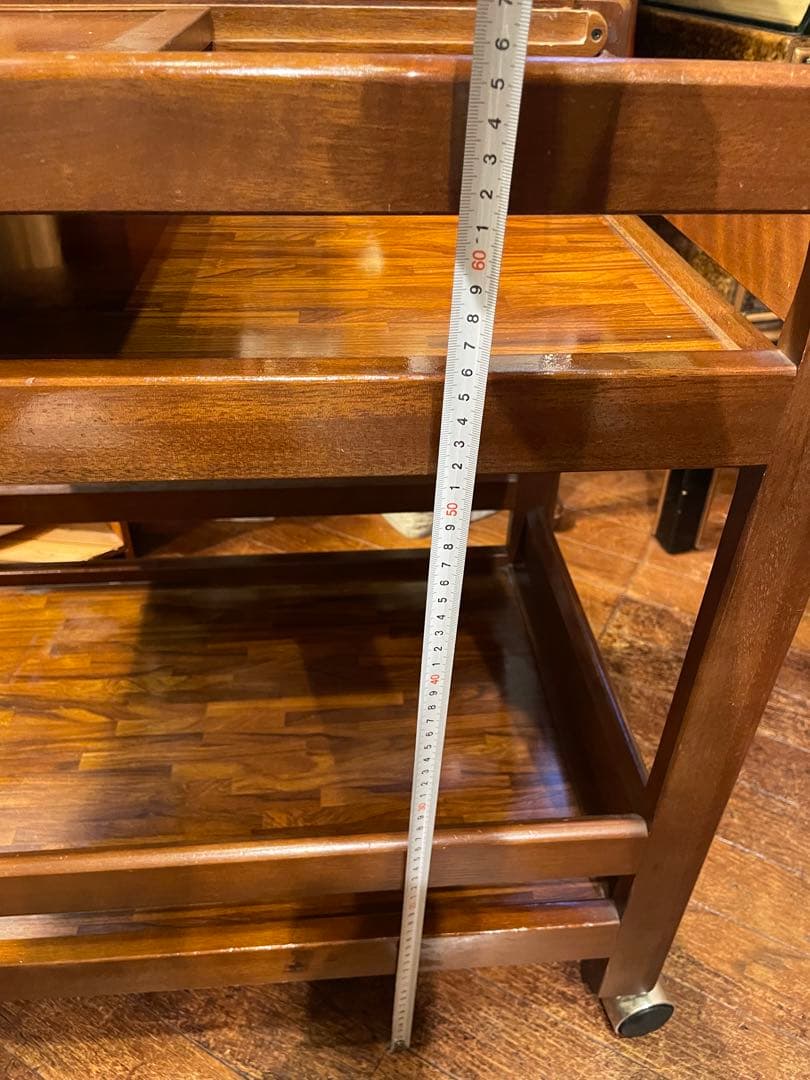 ご購入者専用！再日程調整用です！カリモク　木製キッチンワゴン キャスター付き