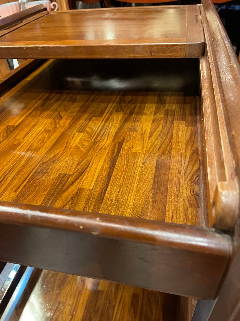 ご購入者専用！再日程調整用です！カリモク　木製キッチンワゴン キャスター付き