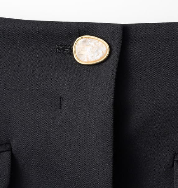 スカート murral Monochrome wrapped skirt (Black)