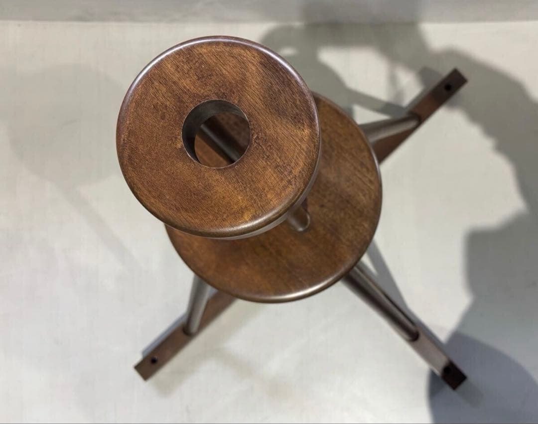 野天傘　野立傘　木製　スタンド　茶屋　立台　レトロ　アンティーク　組み立て式