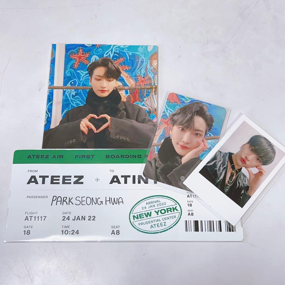 ateez makestar 当選者特典　NY ソンファ　トレカ　チェキ