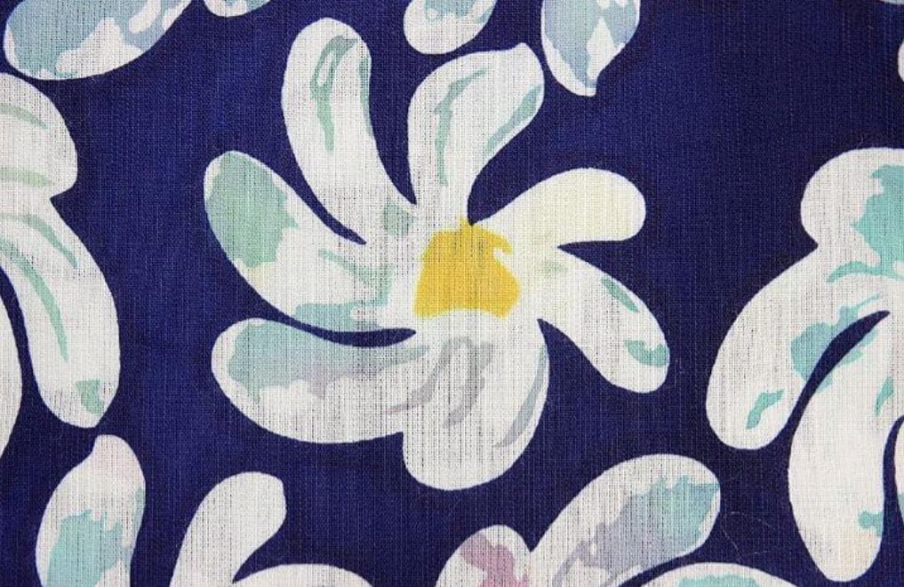 ◆日本製最高級注染◆ツモリチサト高級ブランド浴衣◆マーガレット柄◆呉服店購入◆