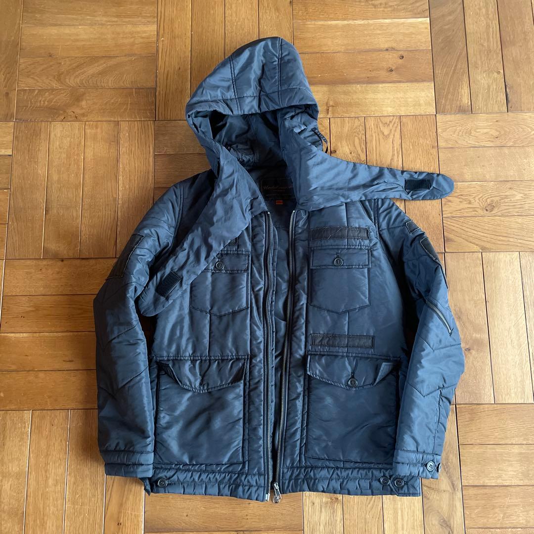 undercoverism中綿変形フードワッペン付ジャケットサイズ2