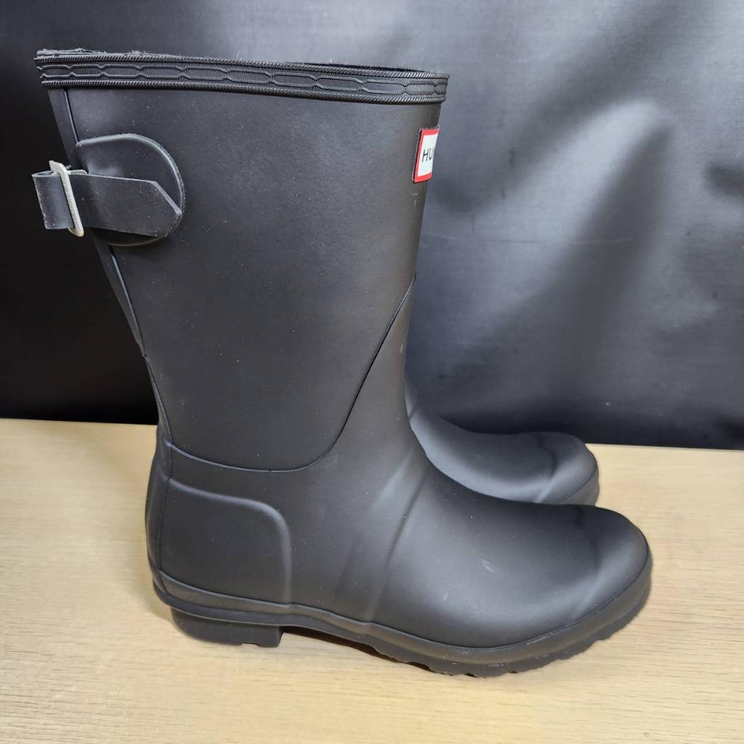 ★未使用　HUNTER　レインブーツ　ショート バック アジャスタブル　UK5