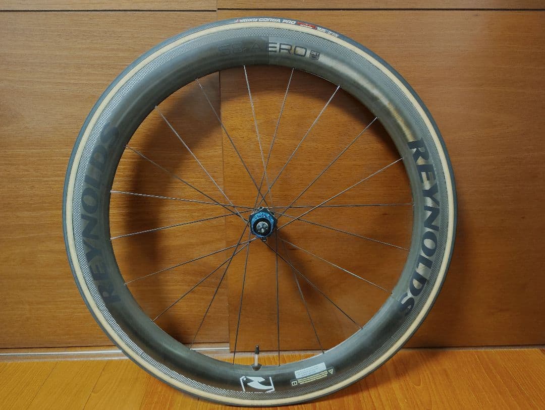 【麦茶】レイノルズ　58AERO　リムブレーキフルカーボンホイール