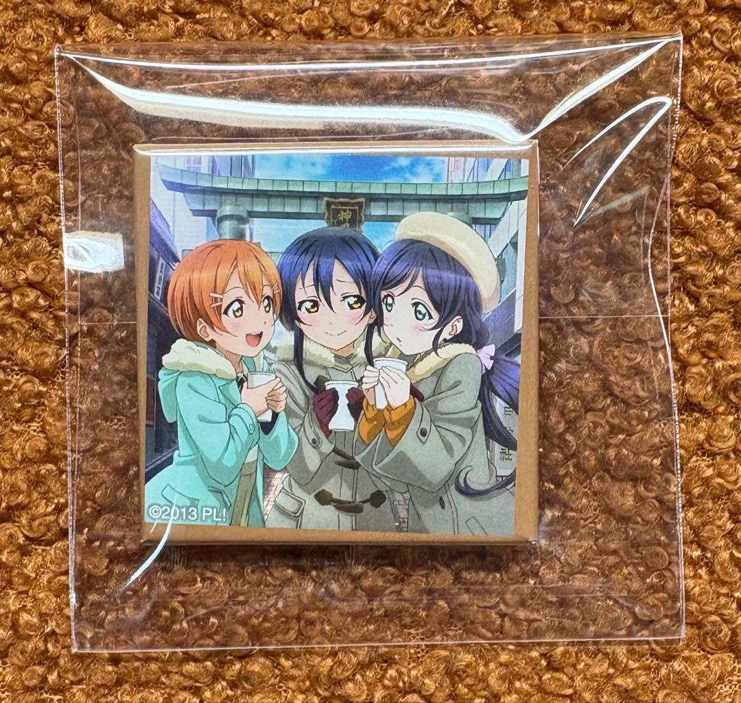 ラブライブ 東條希 園田海未 星空凛 スクエア缶バッジ