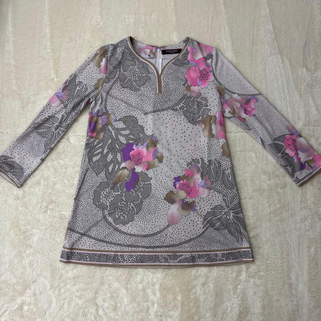★極美品★LEONARD 花柄チュニック
