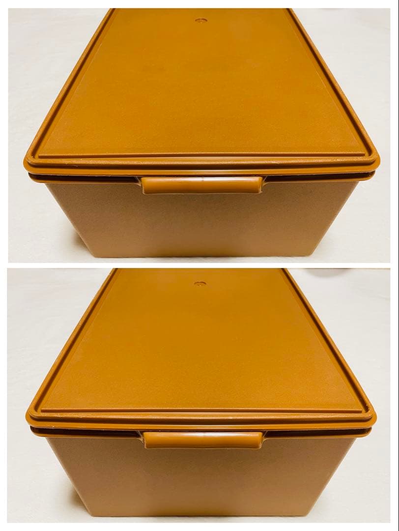 2個セット/送料込み/タッパーウェア/ディープ/ロング/スーパーケース/セピア