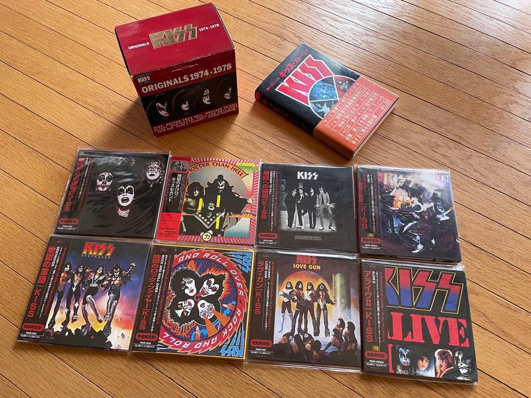 KISS 紙ジャケット 8枚セット、BOX付き
