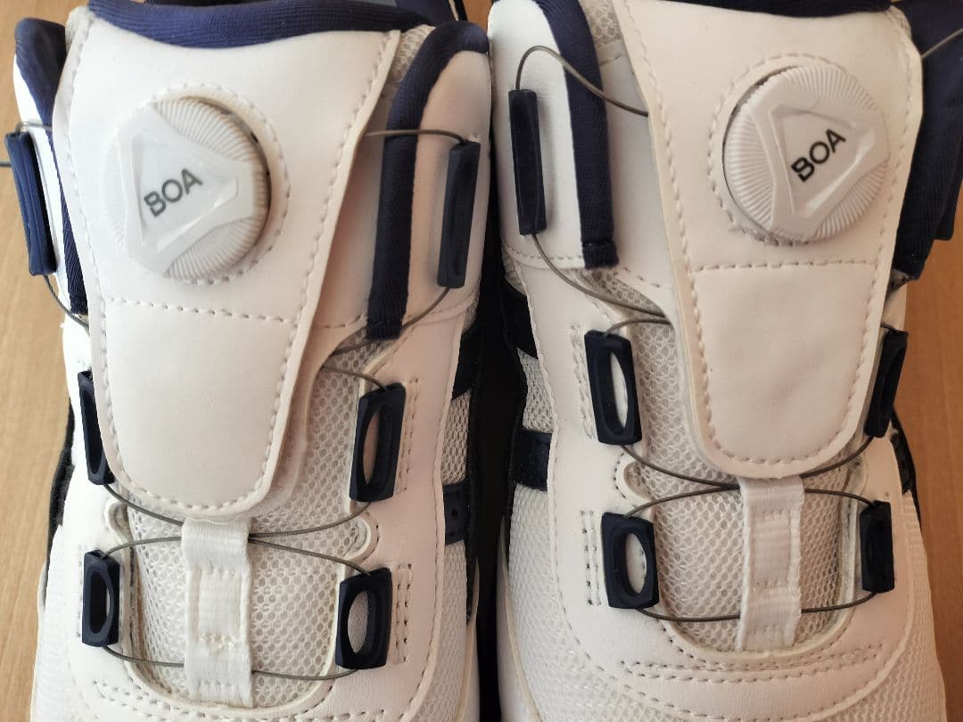 ASICS BOA 安全靴 ホワイト/ネイビー