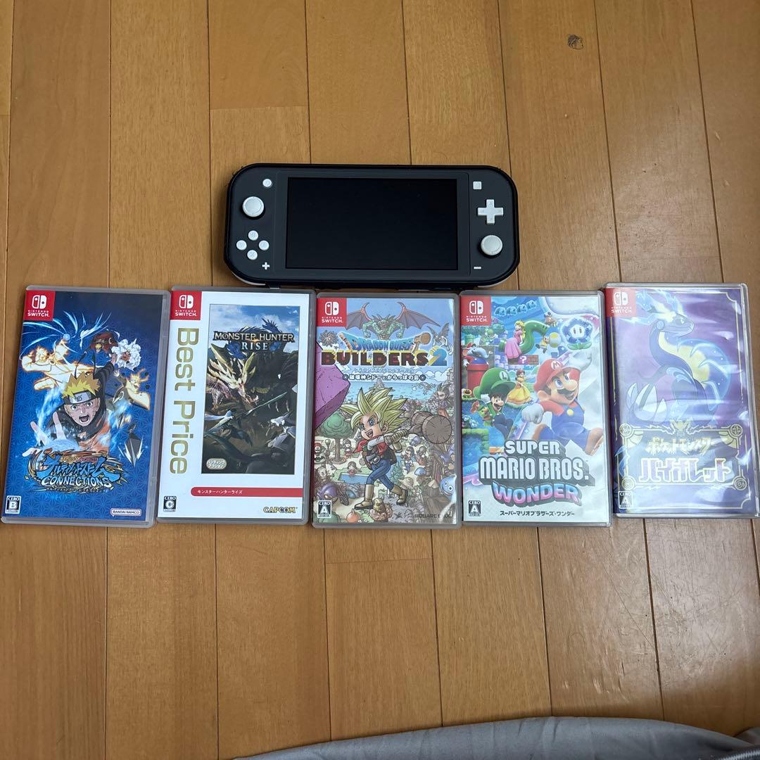 Nintendo Switch Lite グレー 充電器付き