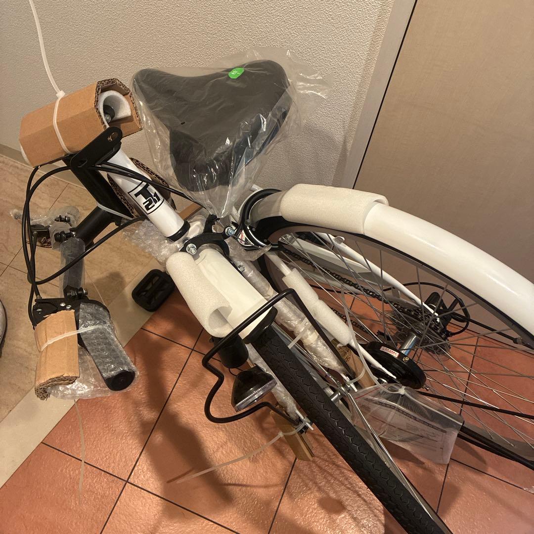 【新品】26インチ SHIMANO 6段変速 折りたたみ 前カゴ付き 手渡しのみ