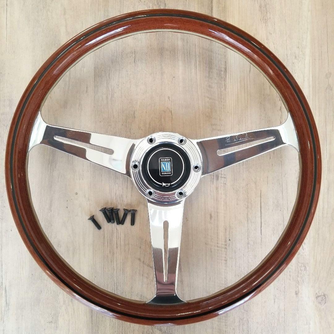 NARDI ナルディ/Viteウッド&ポリッシュスポークステアリング36Φ