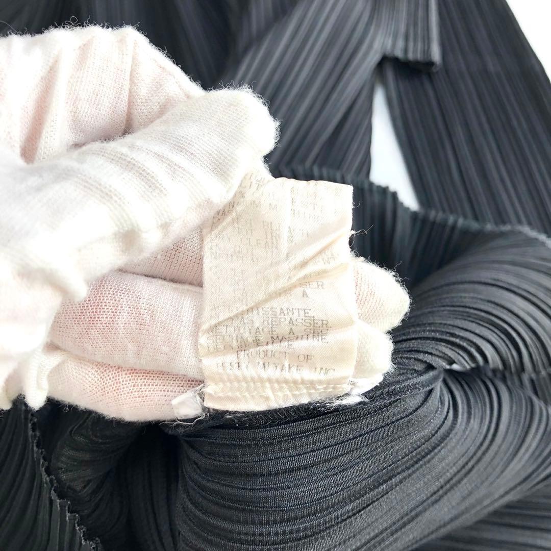 ✨美品✨プリーツプリーズ 長袖カットソー PP04-JK602 XLサイズ 黒