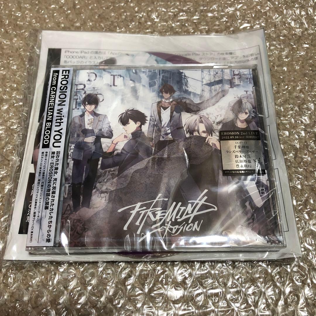 EROSION 豊永利行 特装盤 特大AR缶バッチ スタンド付き