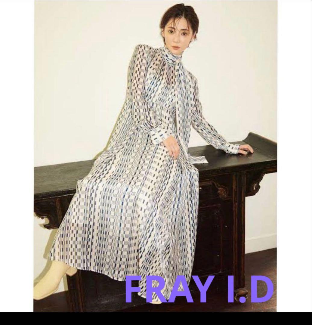 週末限定お値下げ倉科カナさん着用！フレイアイディー★プリントボウタイワンピース