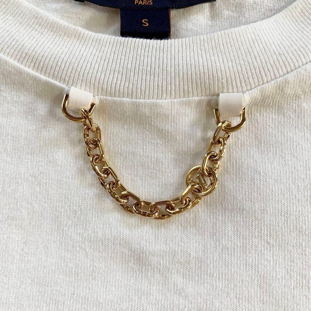 LOUIS VUITTON　ルイヴィトン　LVパッチクロップトップTシャツ　S