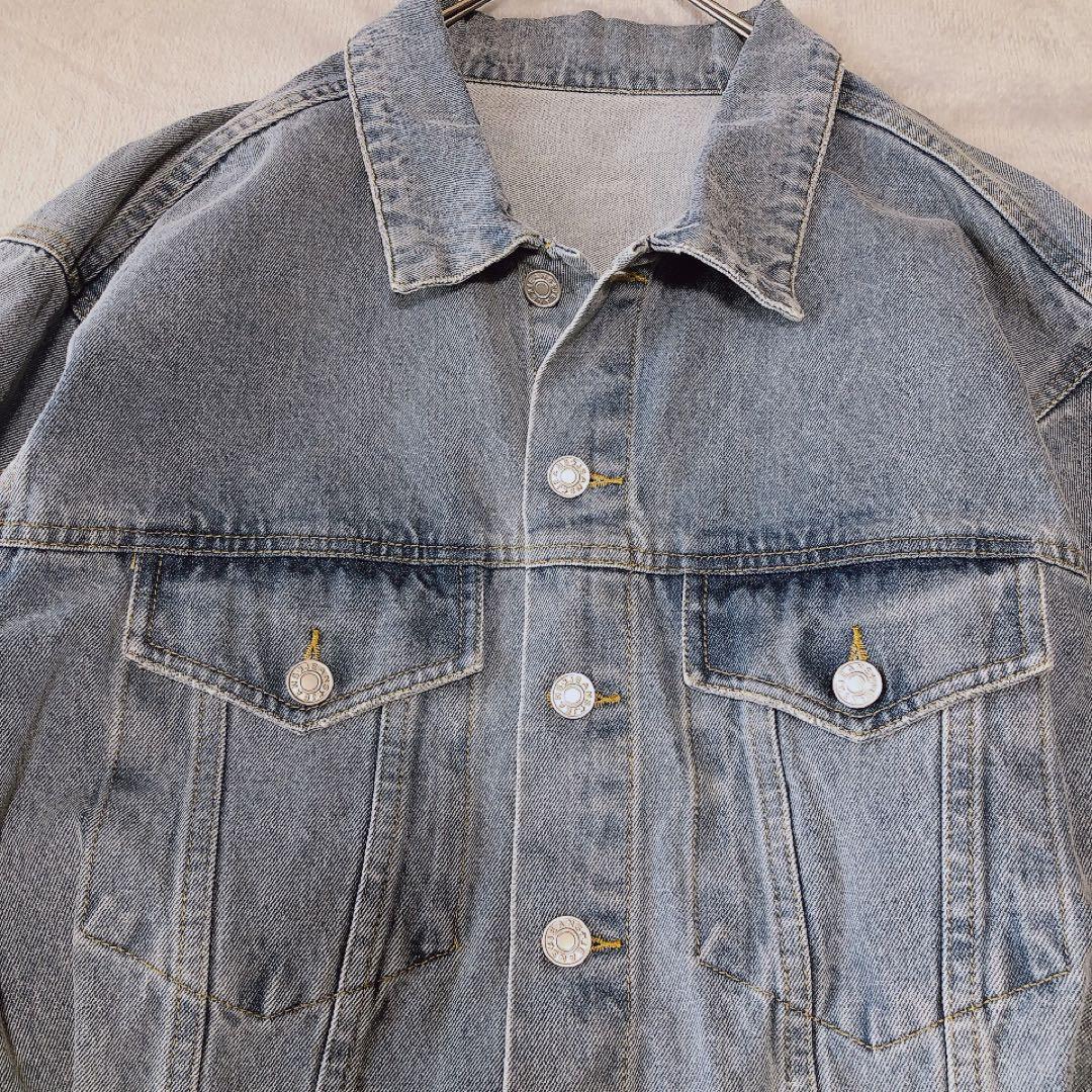 【美品】anana アナナ オーバーサイズデニムジャケット グレディブリリアン