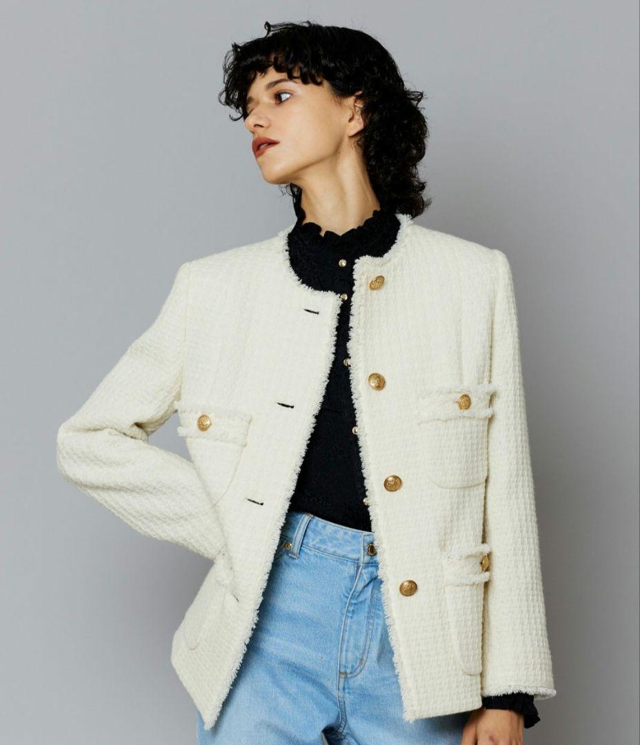 お値下げ、本日のみ、ルルウィルビー　ロービングツイードショートコート