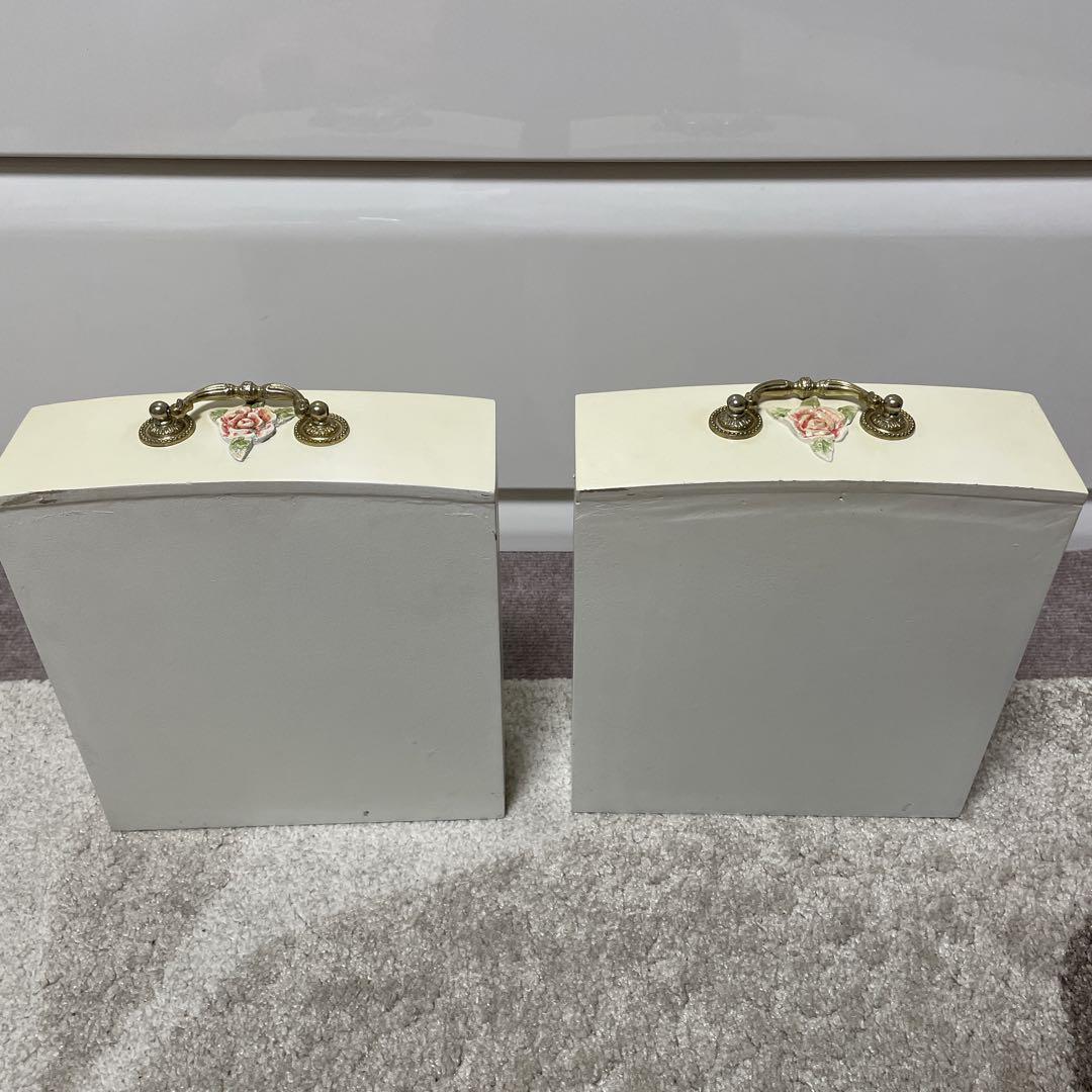 T*Ｋ様 4段 チェスト 55cm クラック仕上げ 白家具 姫系アンティーク 猫