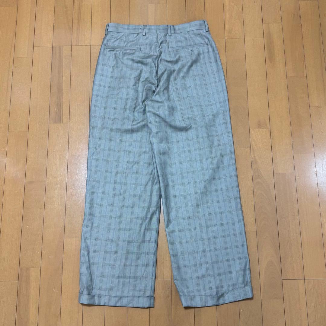 【極太】ワイドスラックス ワイドパンツバギーパンツ バギースラックス レーヨン