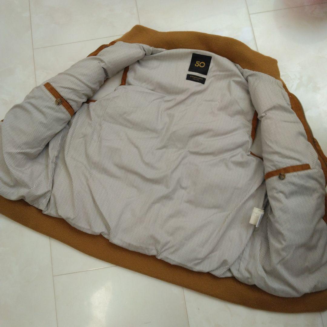 美品　 cinquanta ヤギ革　ダウン90 チンクアンタ スエード　ベスト