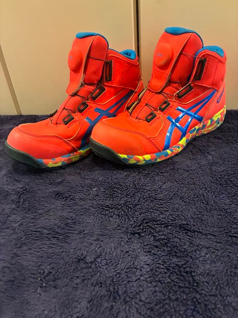 ASICS CP304 セーフティーシューズ 安全靴 オレンジ 26 PUMA