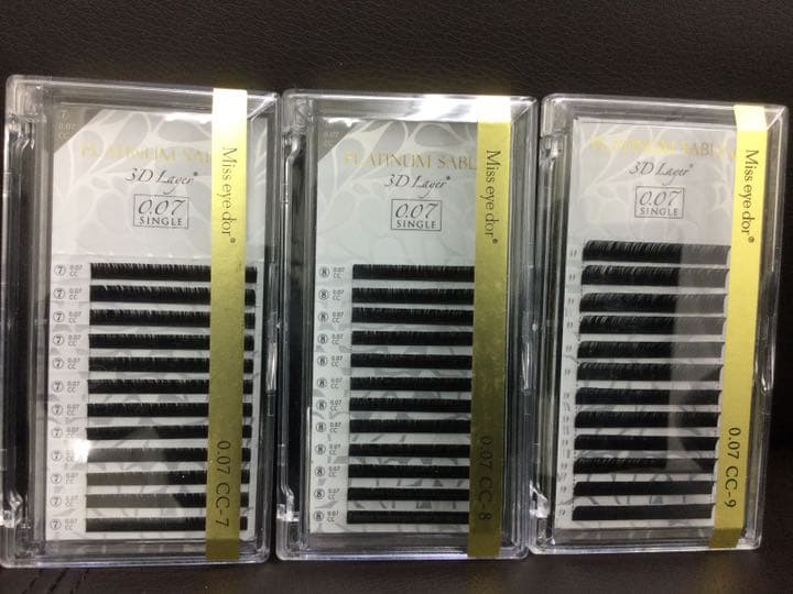 Miss eyed'or CCカール太さ0.07㎜長さ7~10と13.14㎜