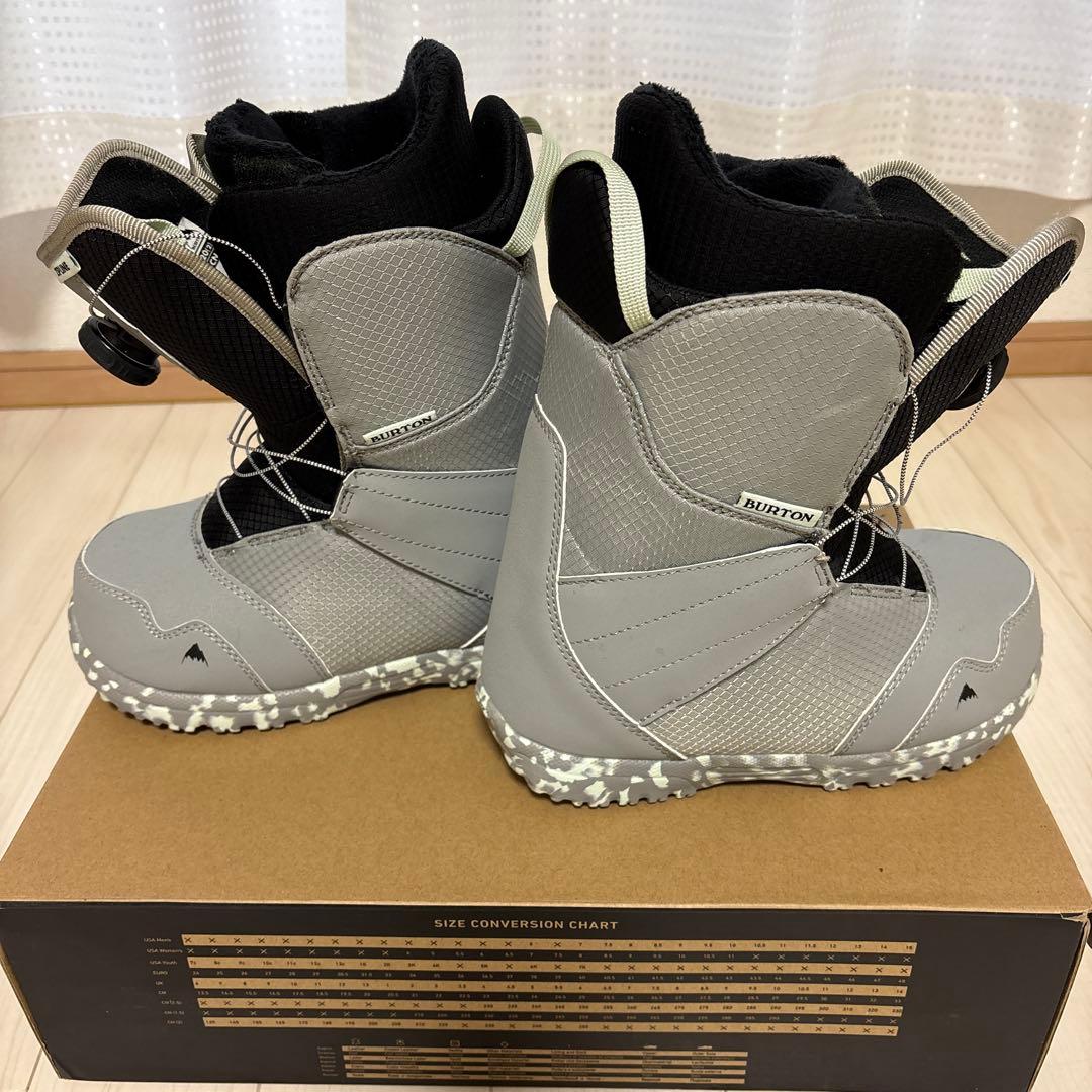 Burton kids スノーボードブーツ グレー　22cm Zipline